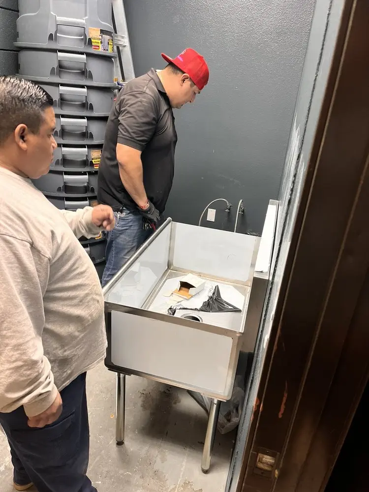 Commercial plumbing and sink installation in Englewood